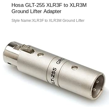 Ground lift isolator.